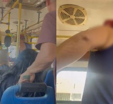 Imagem - Vídeo: passageiro ameaça motorista após discussão dentro de ônibus em Belém