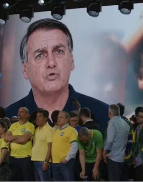 vídeo de Bolsonaro feito de IA é exibido -