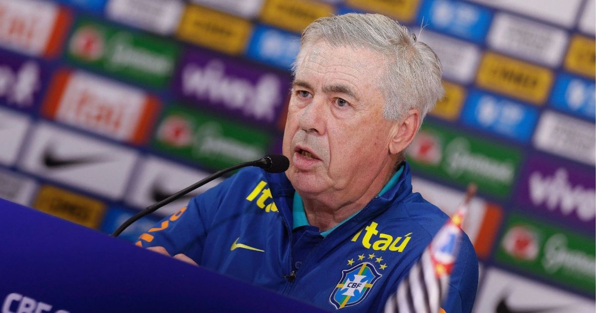 Técnico da Seleção Brasileira, Carlo Ancelotti.