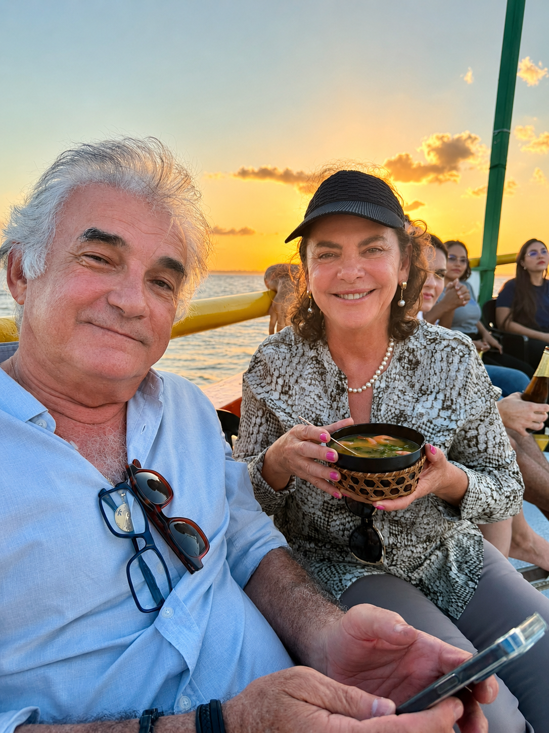 Imagem - Tiana Menezes e Antônio Rezende foram os anfitriões do passeio Orla ao Entardecer da Valeverde