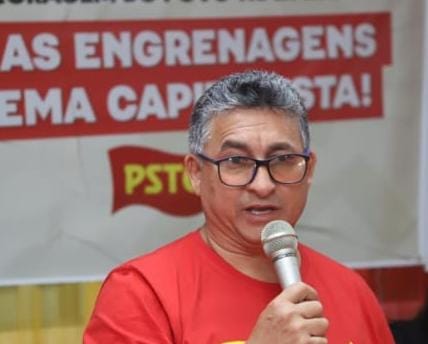 Candidato do PSTU ao governo do Estado, Cleber Rabelo, 