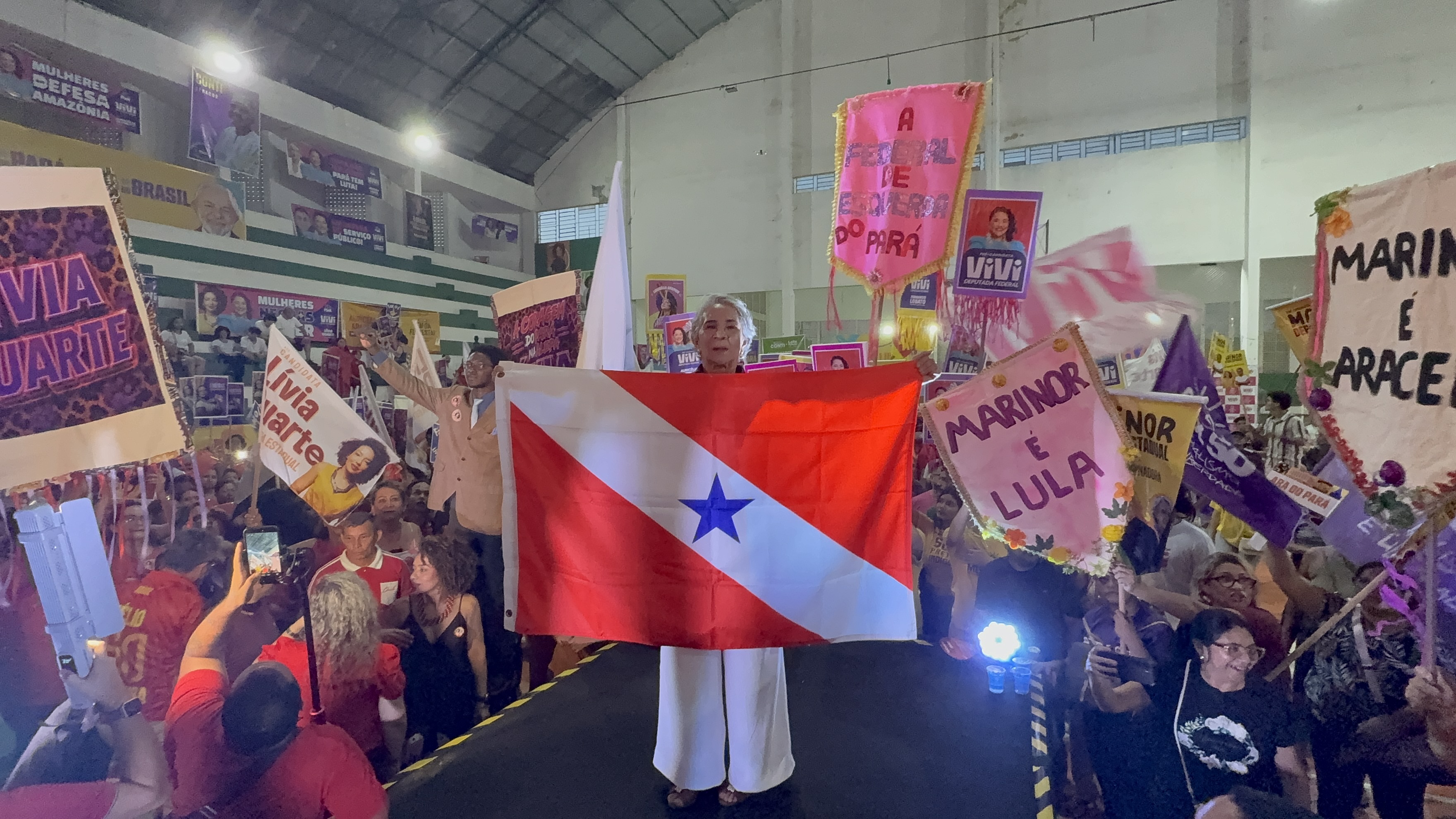 (A Federação PSOL/Rede oficializou, nesta terça-feira (4), a candidatura de Araceli Lemos ao Governo do Pará e de Fátima Santana como candidato a vice-governadora nas eleições de 2026.)