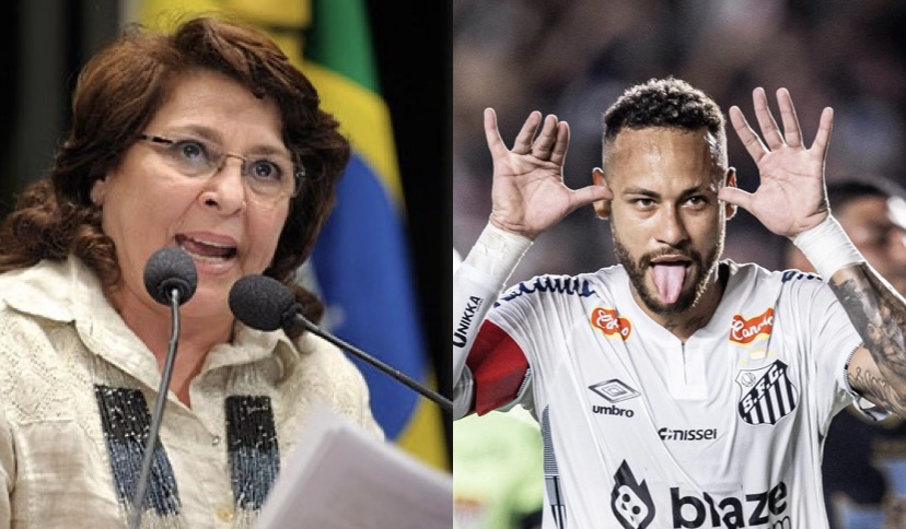 Marinor Brito e Neymar Júnior 