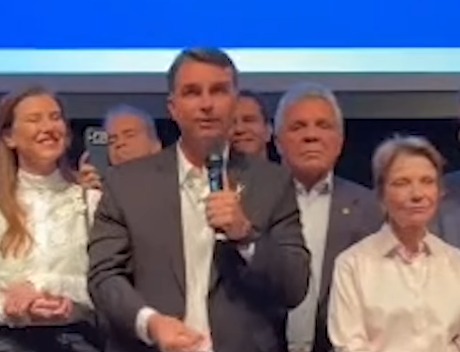 (Pré-candidato à Presidência da República, senador Flávio Bolsonaro (PL-RJ)