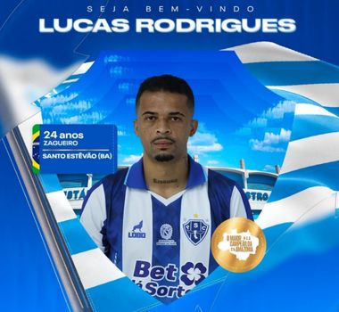 Imagem - Paysandu anuncia contratação do zagueiro Lucas Rodrigues para a sequência da Série C