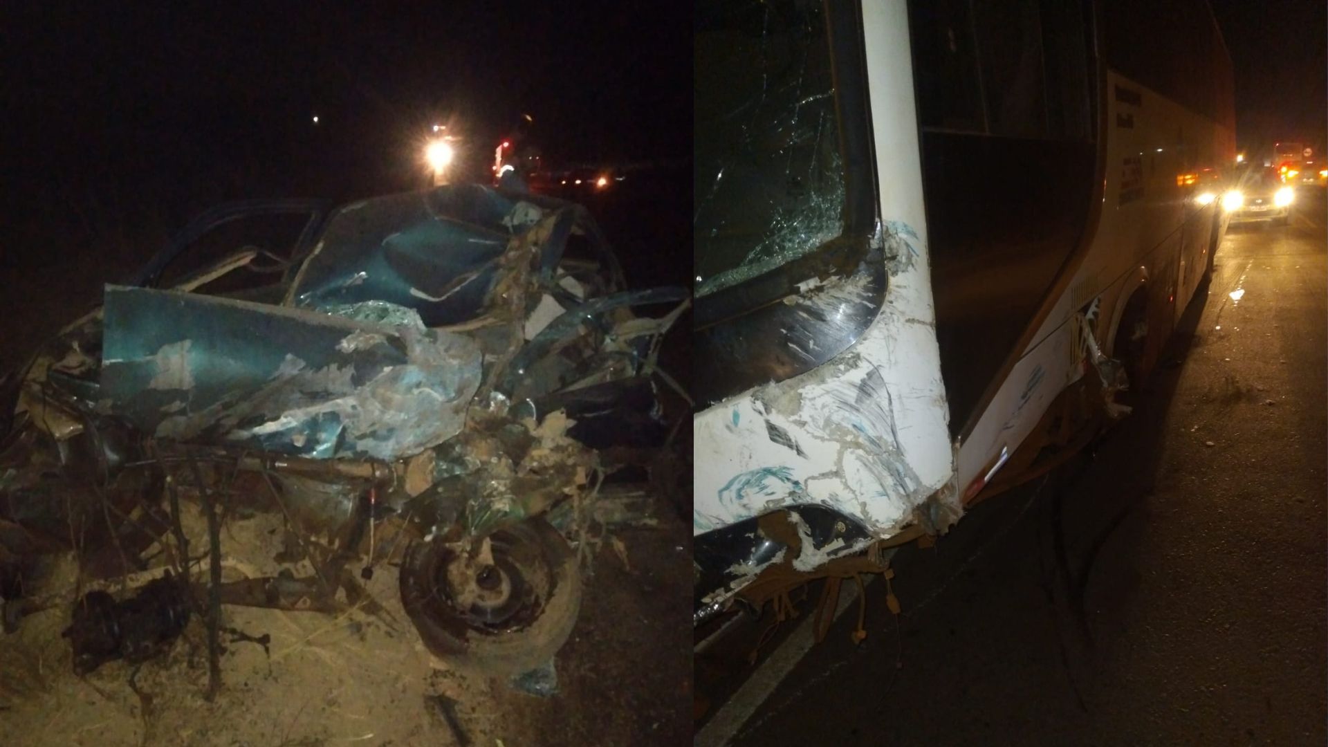 Motorista morre após colisão frontal entre carro e ônibus na PA-160, em Parauapebas