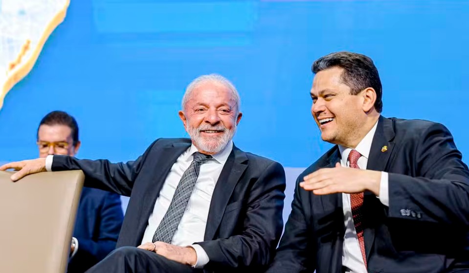 Presidente Luiz Inácio Lula da Silva e o presidente do Senado, Davi Alcolumbre.