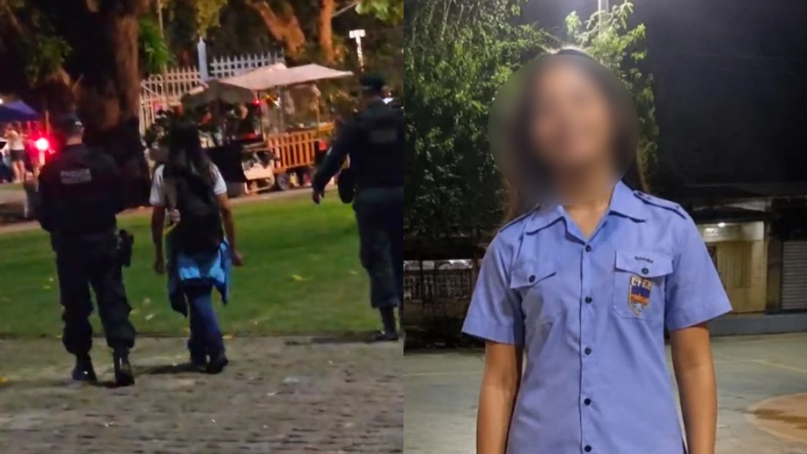(Vídeo: câmeras mostram estudante do Rêgo Barros que estava desaparecida momentos antes de ser encontrada)