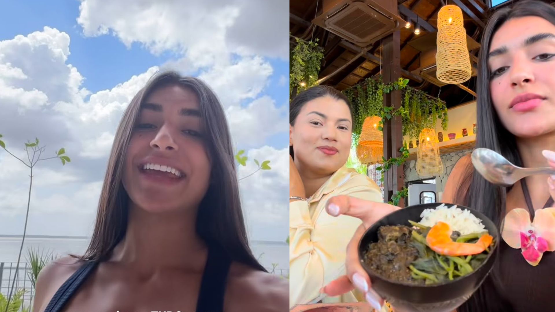 Em Belém, ‘Dudão’, melhor amiga de Virgínia se surpreende com culinária paraense