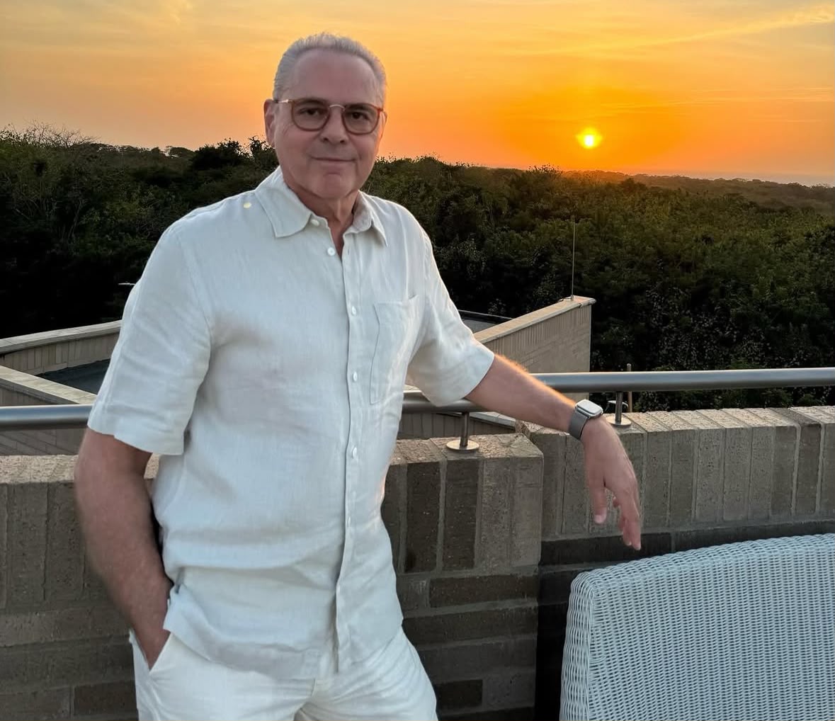 Luís Roberto curtindo as férias -