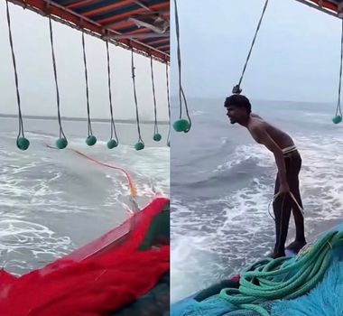 Imagem - Pescador mostra rotina em alto-mar e impressiona; assista