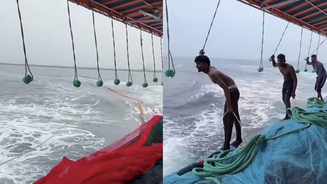 Pescador mostra rotina em alto-mar e impressiona; assista