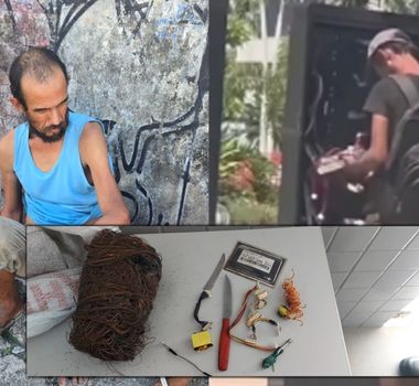 Imagem - Guarda Municipal prende homem flagrado furtando fiação de painel na Doca