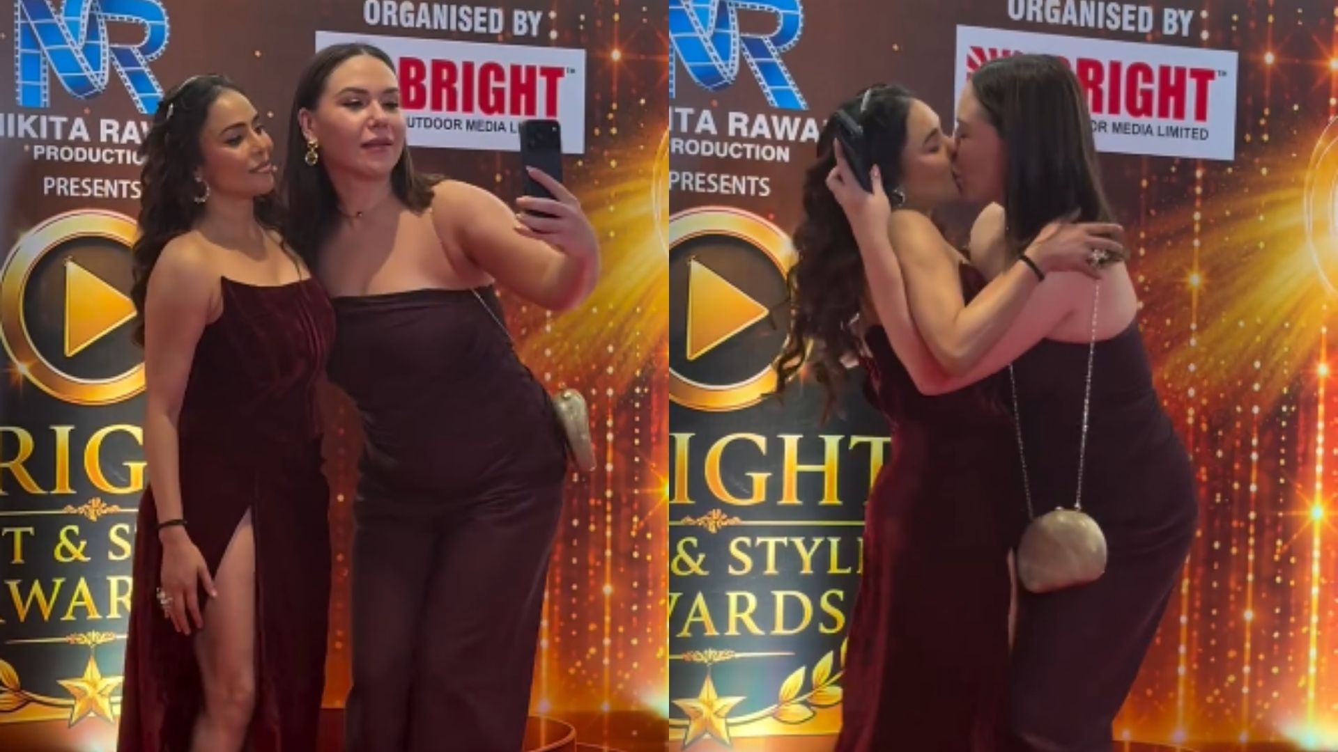 Atriz indiana Nikita Rawal foi vítima de assédio no último sábado (8), durante o evento.