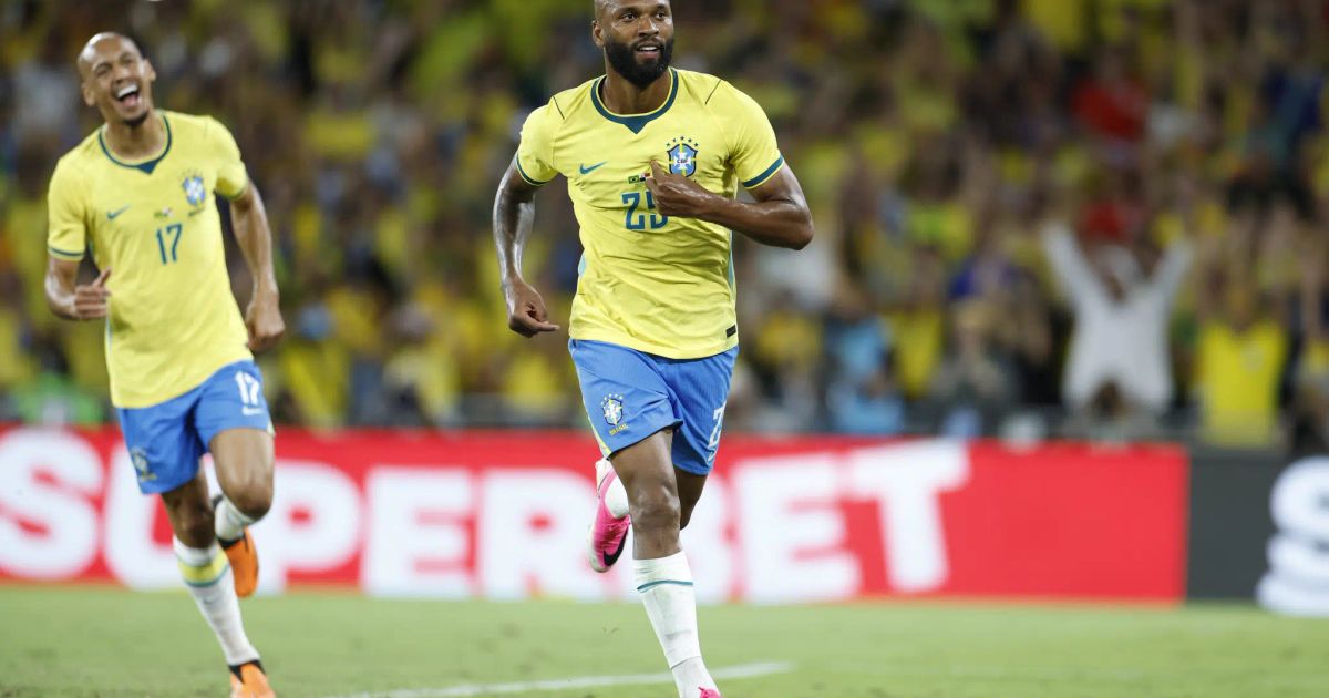 Igor Thiago atuando pela Seleção Brasileira -