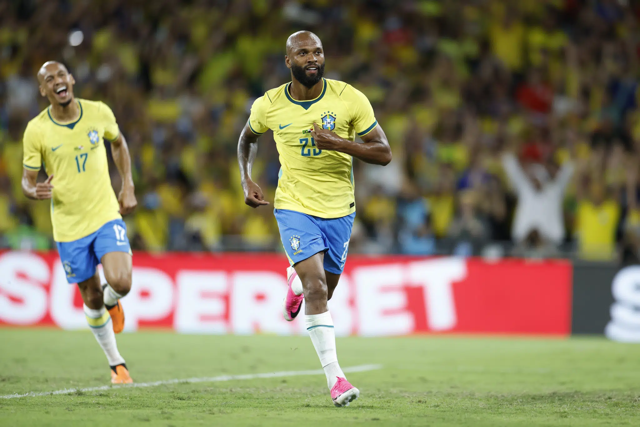 Igor Thiago atuando pela Seleção Brasileira -