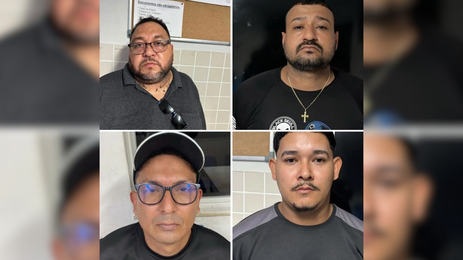 Quatro homens foram detidos por equipes do 21º Batalhão da Polícia Militar durante a Operação Fim de Linha.