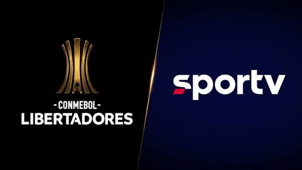 Logo da Libertadores e do SporTV -