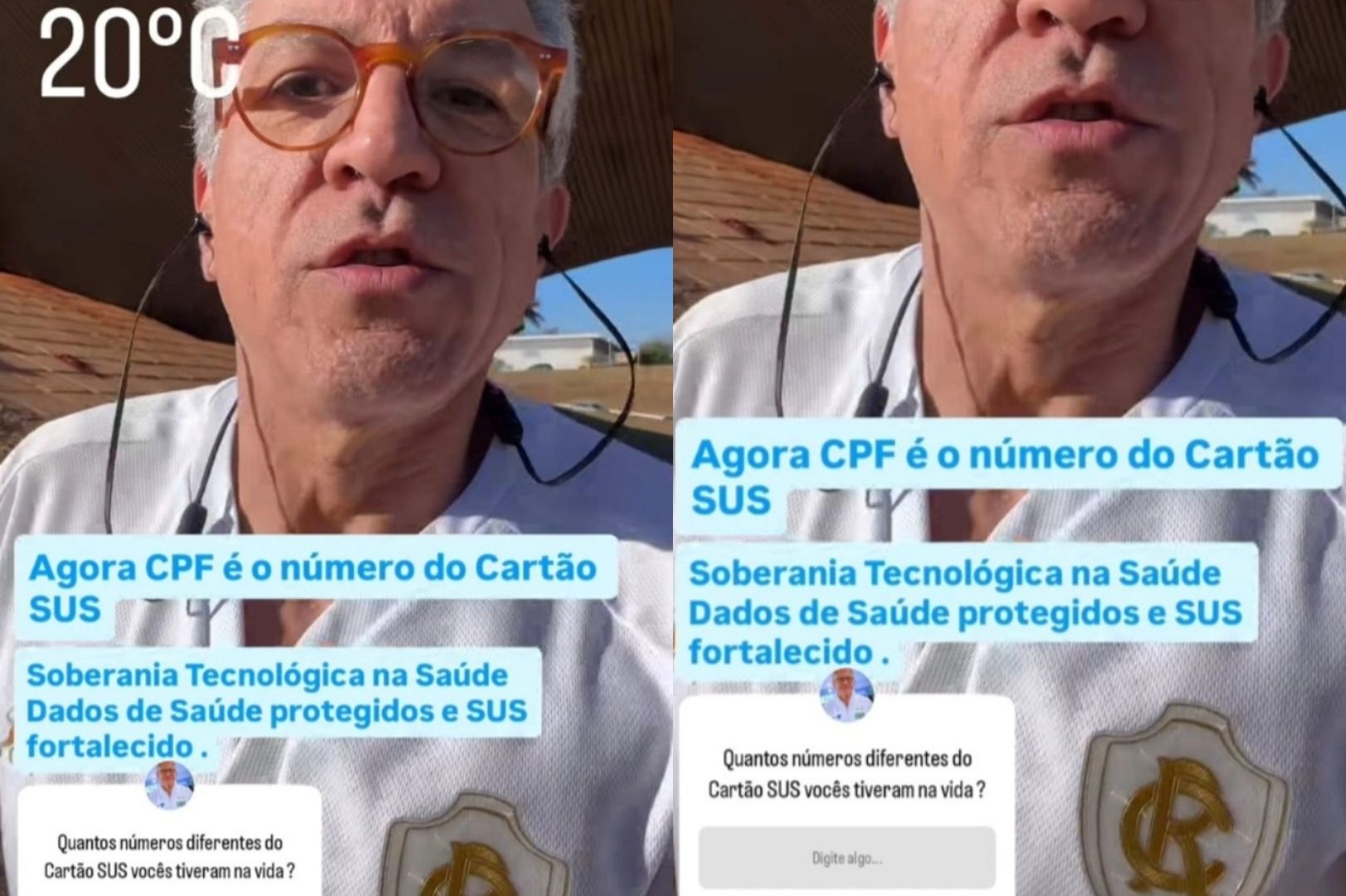 Ministro da Saúde utiliza camisa do Leão - 