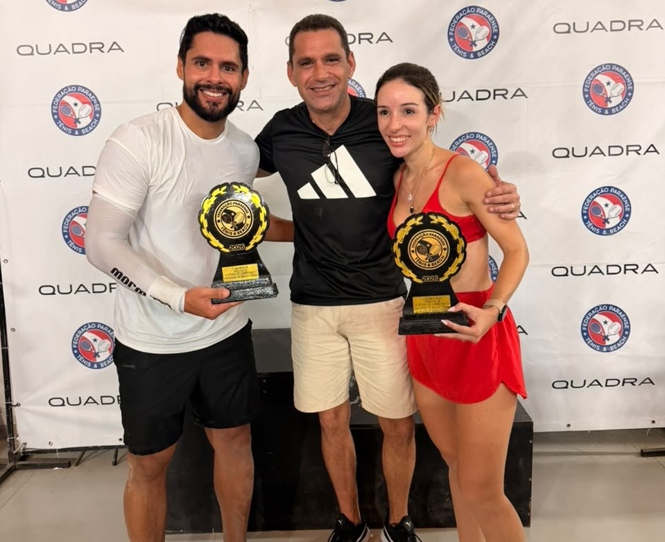 José e a Jamille, campeões Mista B