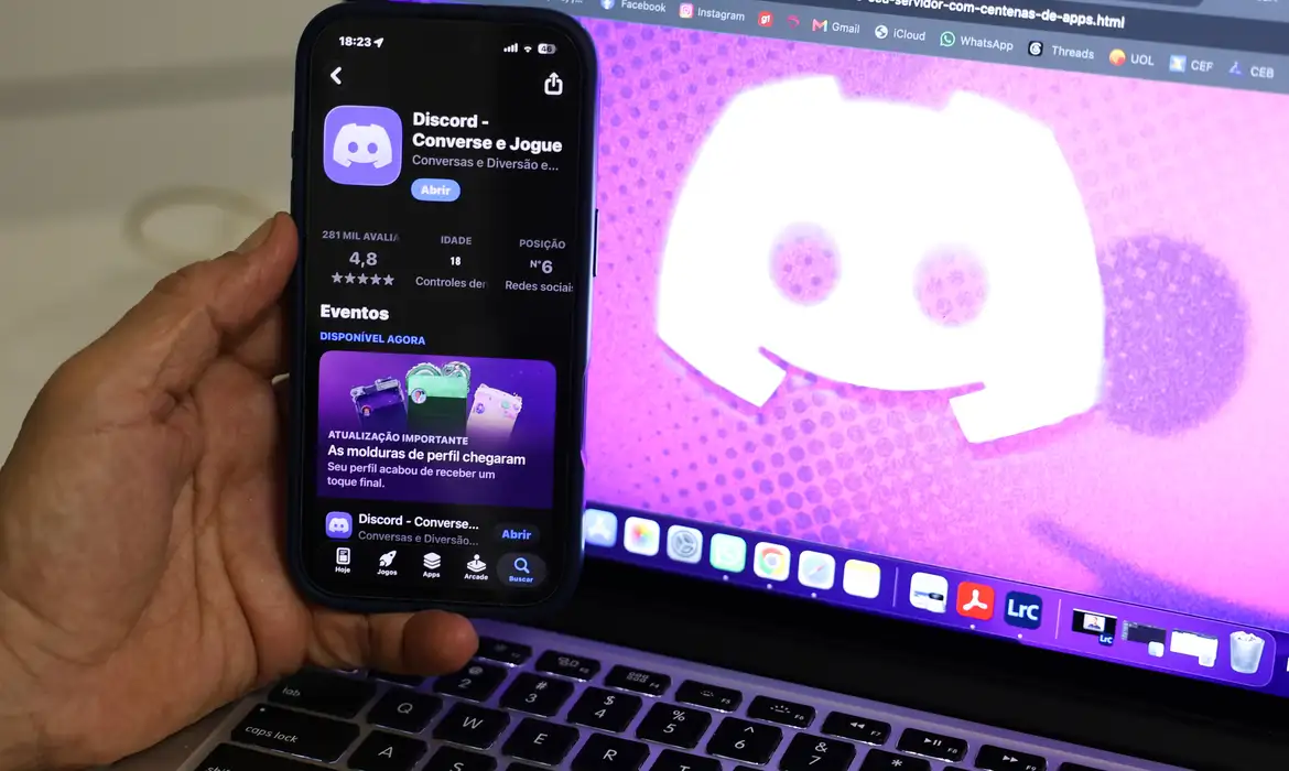 Aplicativo Discord.