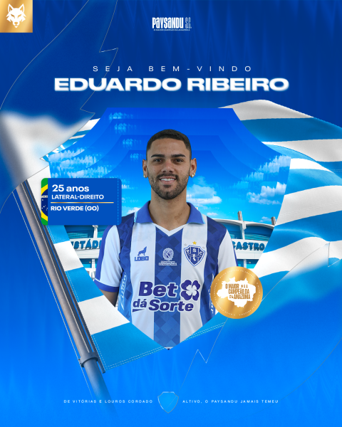 Eduardo Ribeiro é a nova contratação do Paysandu