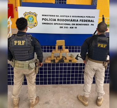 Imagem - PRF e Denarc apreendem 15 kg de skunk e munições na BR-316, em Marituba