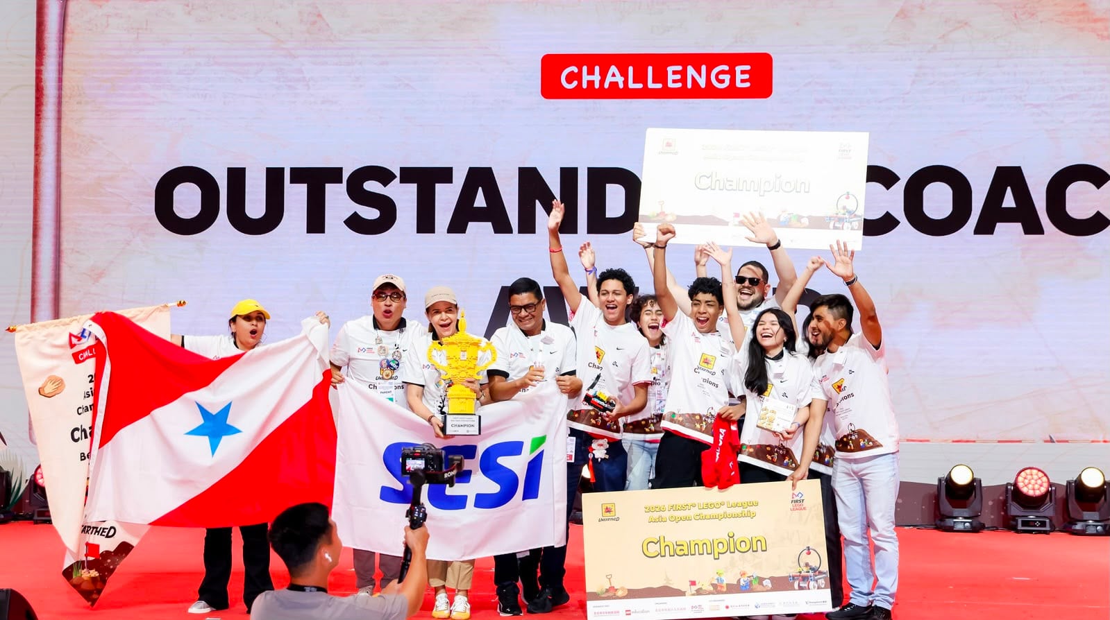 Champions Award no FIRST LEGO League Asia Open Championship 2026.