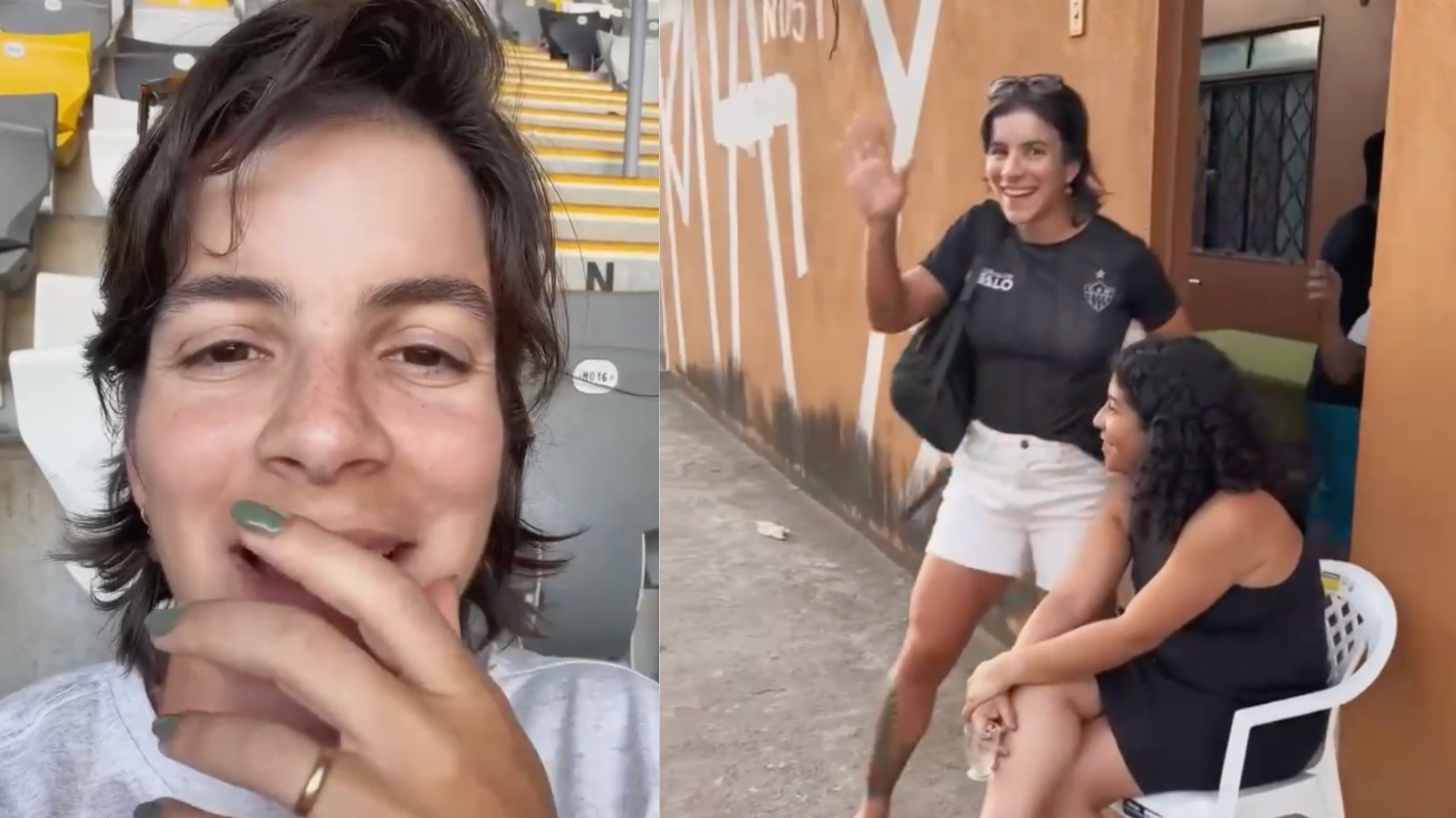 Grupo foi pela primeira vez ao estádio para acompanhar o Galo, mas acabou no setor destinado à torcida visitante e precisou pegar roupas emprestadas para conseguir entrar.