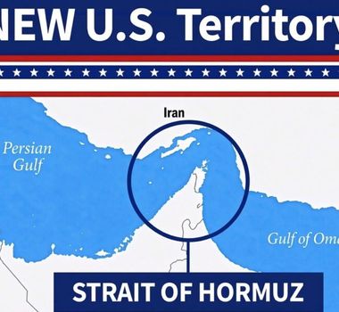 Imagem - Trump publica mapa que coloca o Estreito de Ormuz como ‘novo território’ dos Estados Unidos