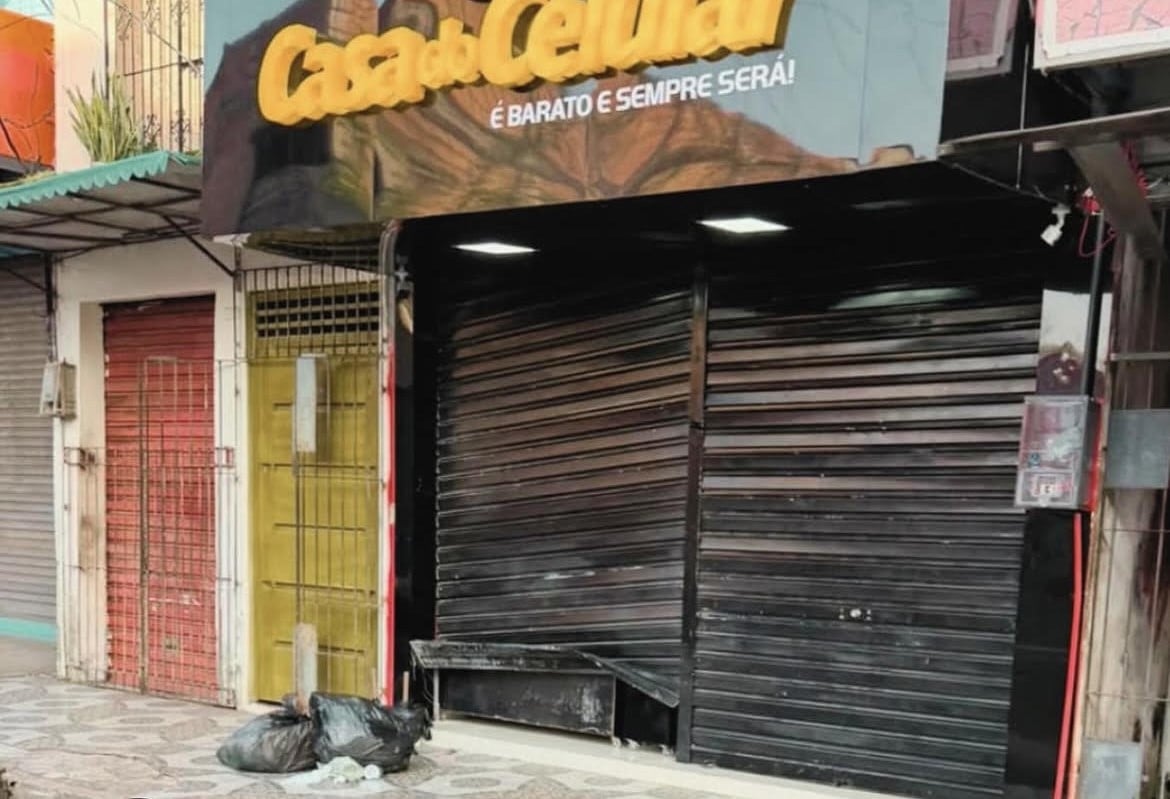 Dias depois de ser inaugurada, loja de celulares é arrombada em Igarapé Miri