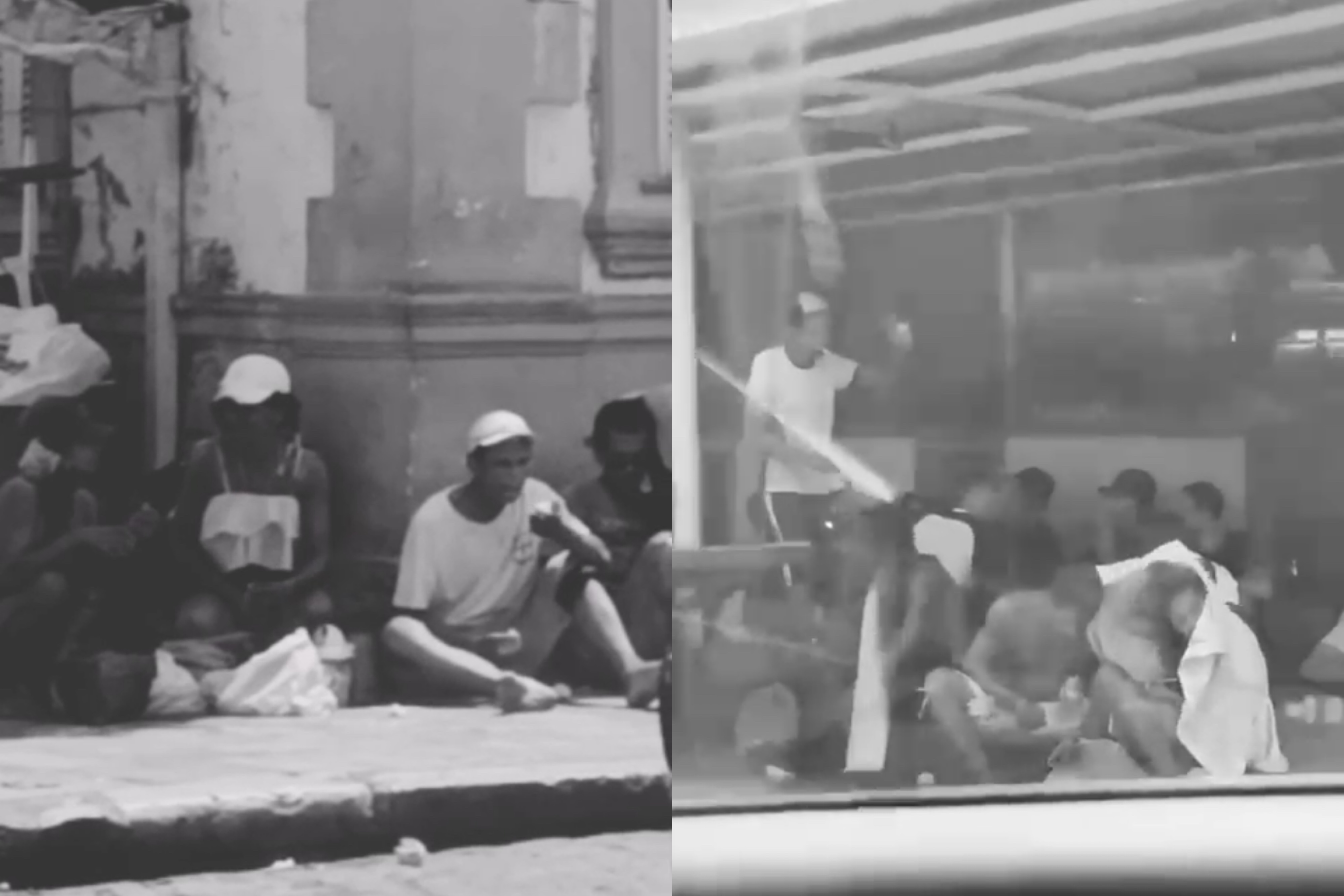 No local, todos os dias, por volta do meio-dia, forma-se uma fila de dependentes químicos para comprar drogas.