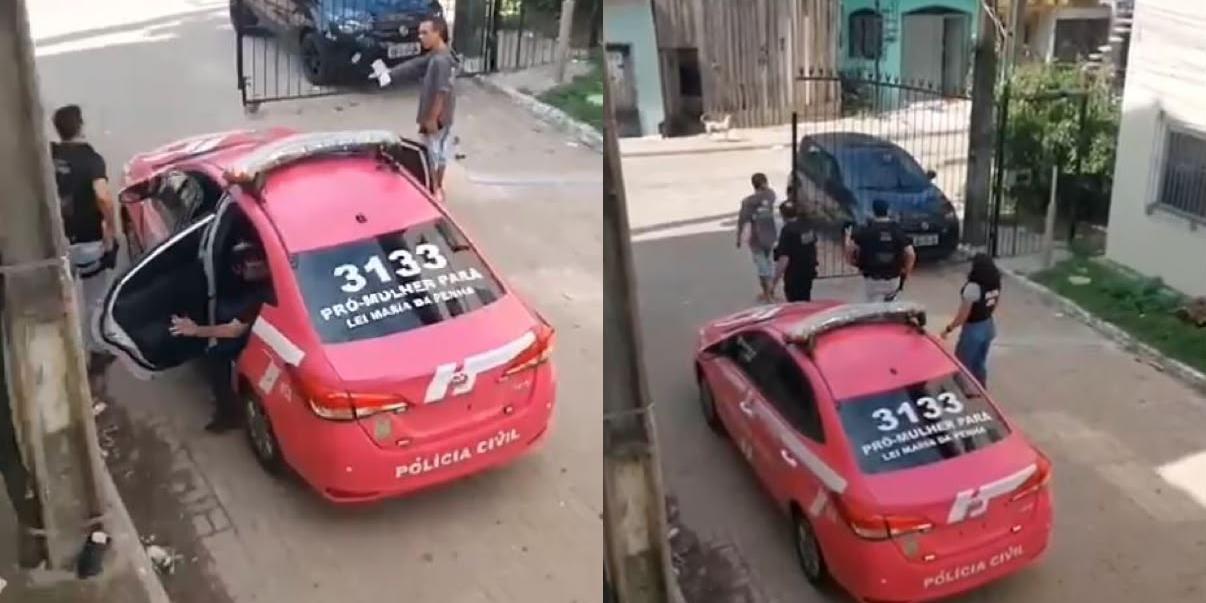 (O caso foi registrado em vídeo por moradores e repercutiu nas redes sociais.)