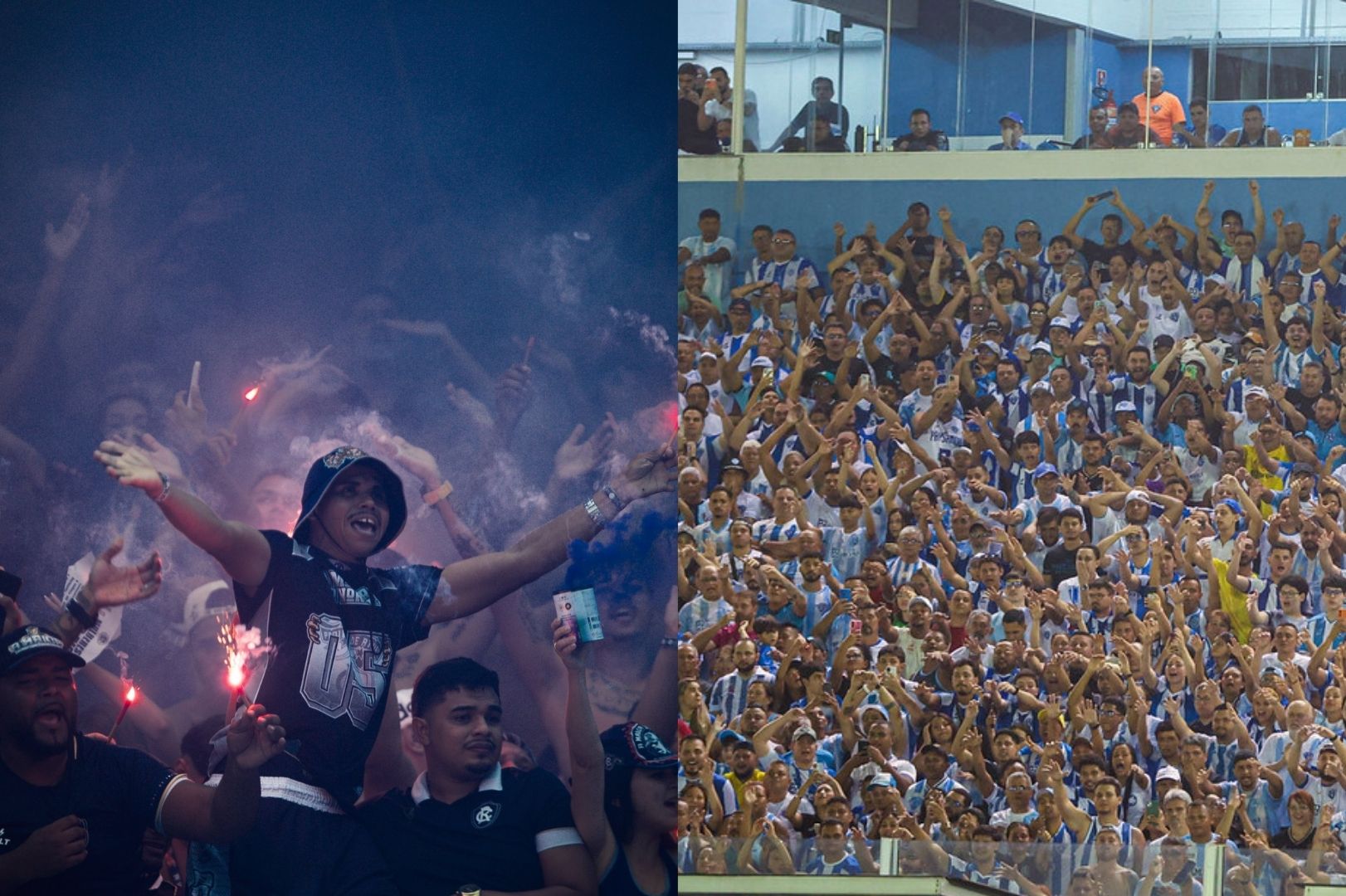 Torcida do Leão e torcida do Papão - 