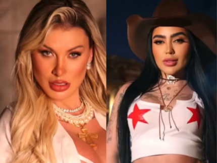 Andressa Urach joga bebida em MC Mirella e termina em agressão no Rancho do Maia