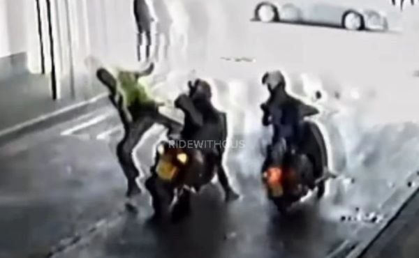 Brasileiro dá 'voadora' em ladrão e impede roubo de moto em Londres