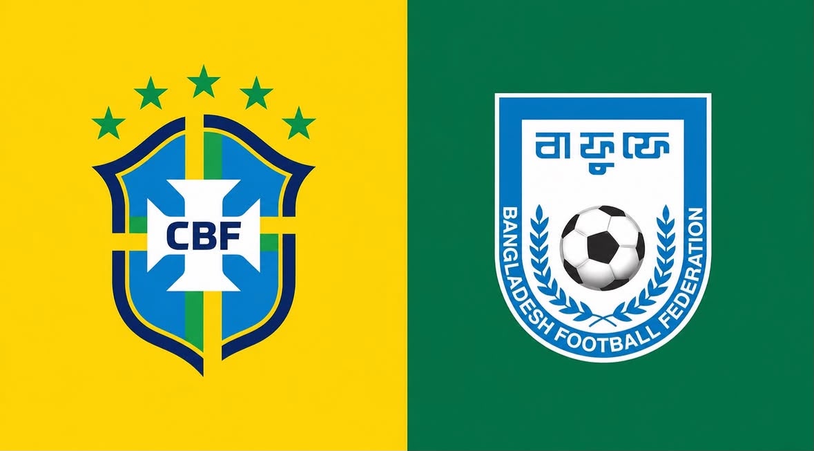 Emblemas de Brasil e Bangladesh -