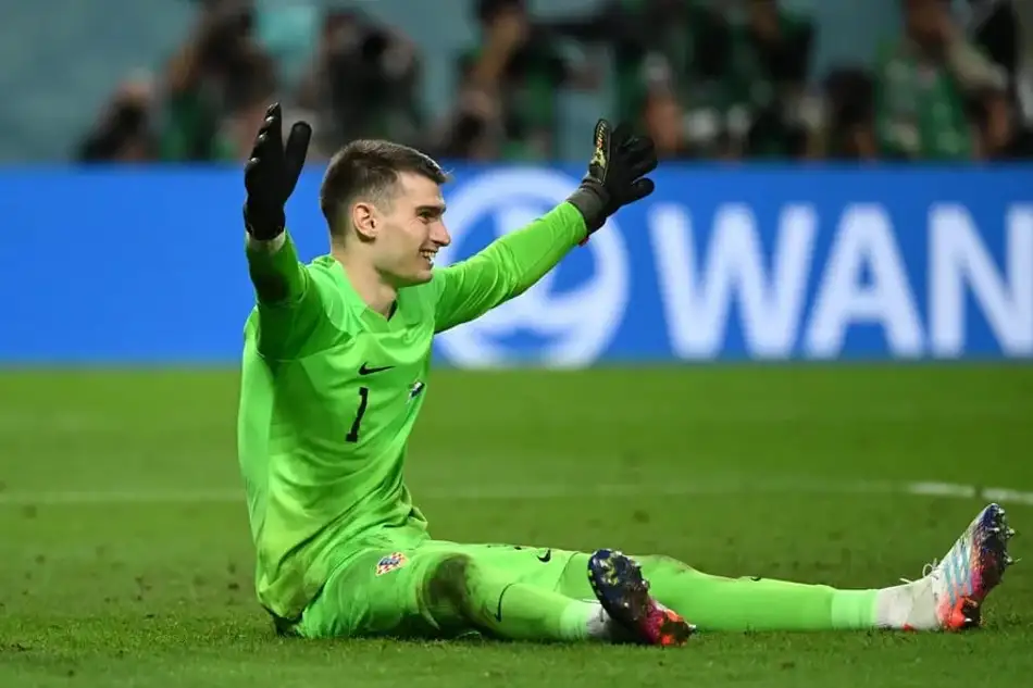 Dominik Livakovic pegou três pênaltis na Copa do Mundo de 2022 -