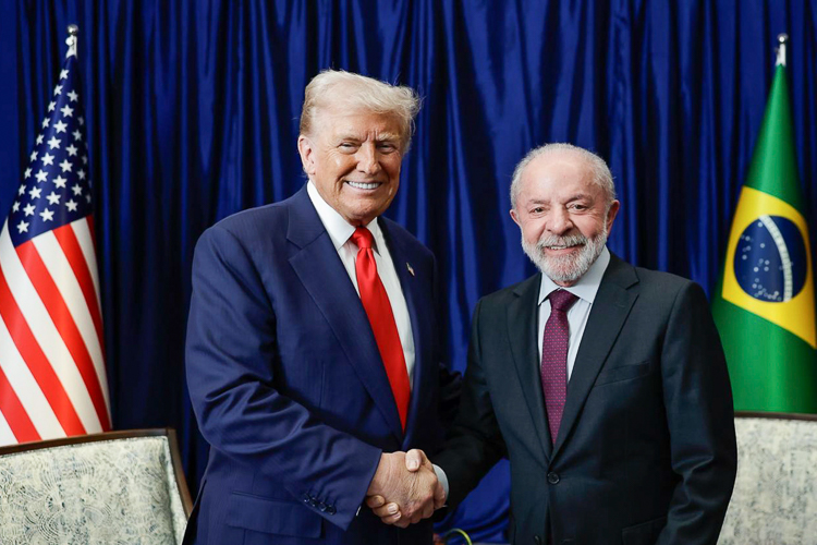 Presidentes Luiz Inácio Lula da Silva e Donald Trump.