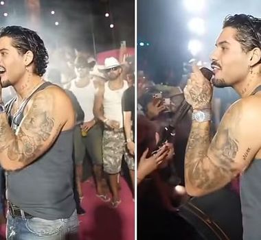 Imagem - Zé Felipe interrompe show após provocação de fã com foto de Virginia e Vini Jr