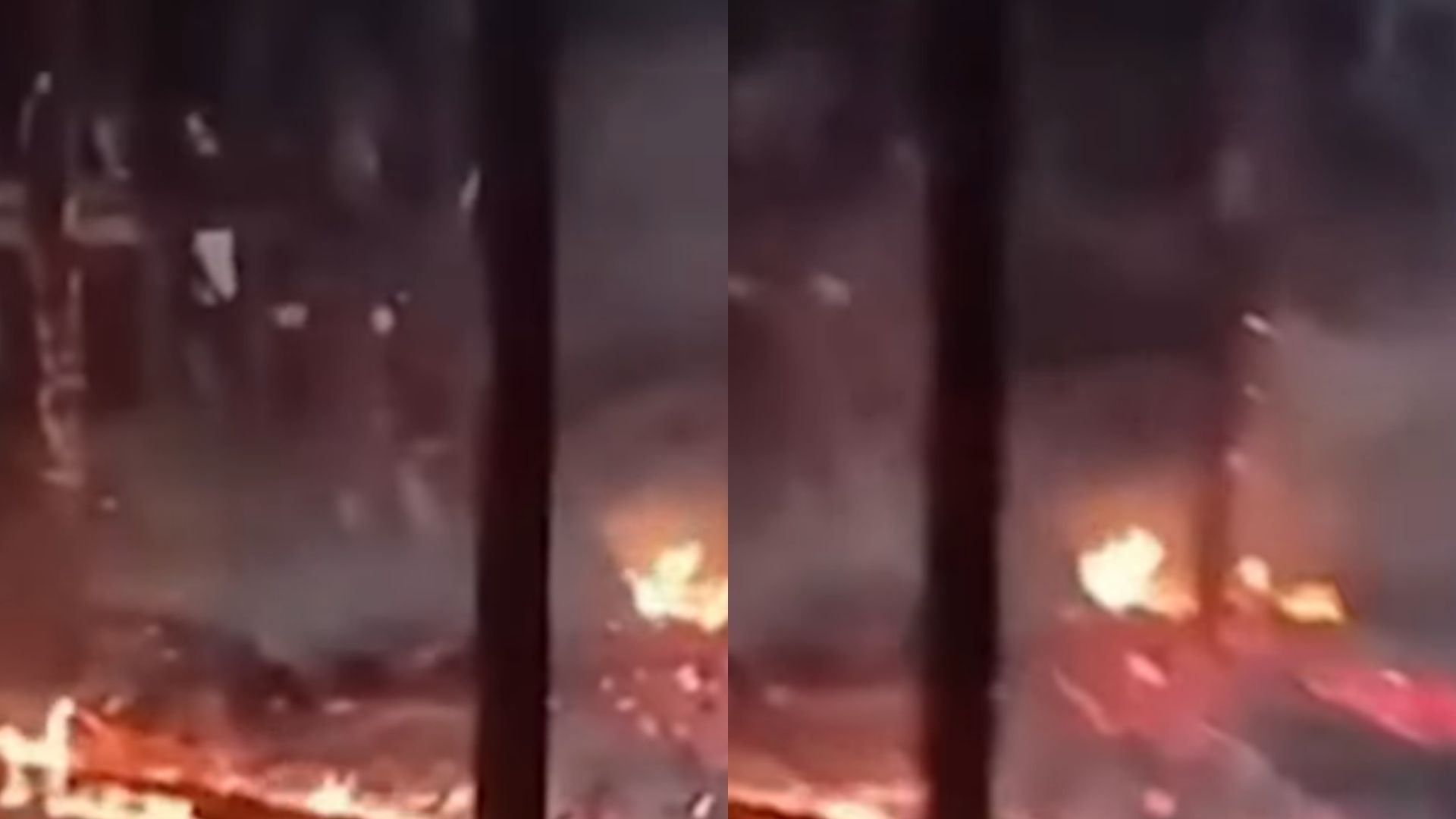 Conforme as informações repassadas à polícia, os suspeitos atearam fogo na residência antes de deixar o local. 