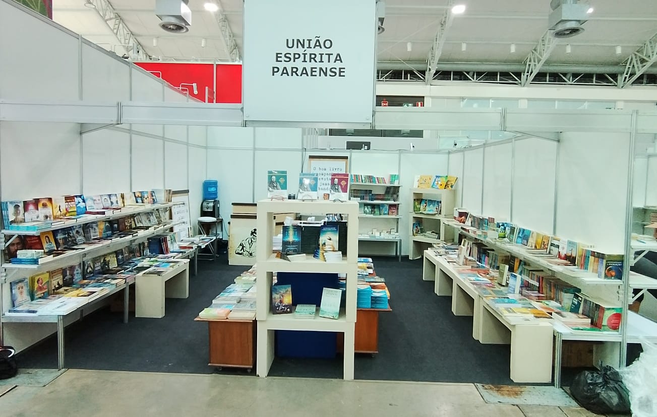 Feira do Livro - estande da União Espírita Paraense 