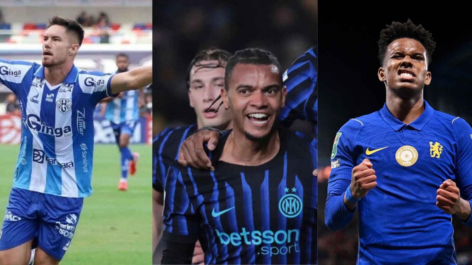 Paysandu, Inter de Milão e Chelsea