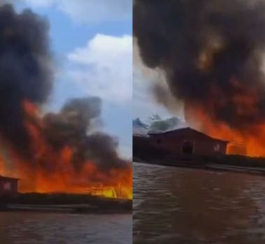 Imagem - Incêndio atinge serraria e casa na zona rural de Breves