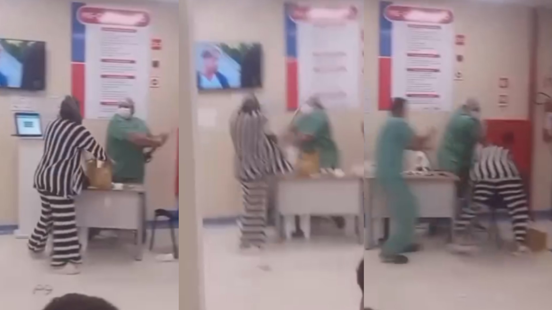 Briga aconteceu na recepção do Pronto-Socorro Dr. Roberto Macedo e foi registrada em vídeos que circulam nas redes sociais.