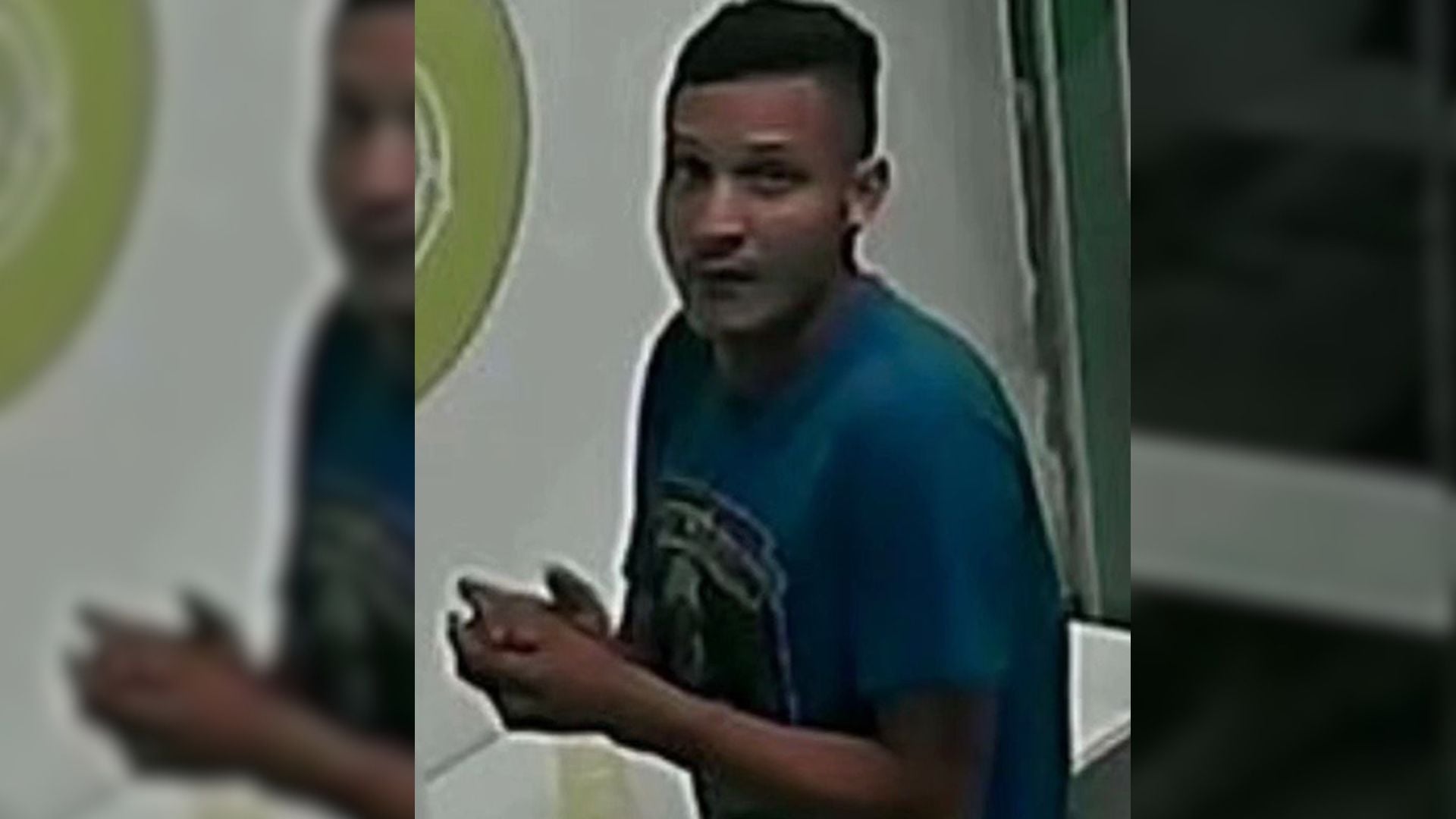 Câmera de segurança flagra homem furtando televisão dentro de lavanderia em Ananindeua