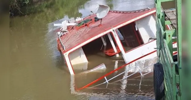 Embarcação transportava a carga com destino a Belém

