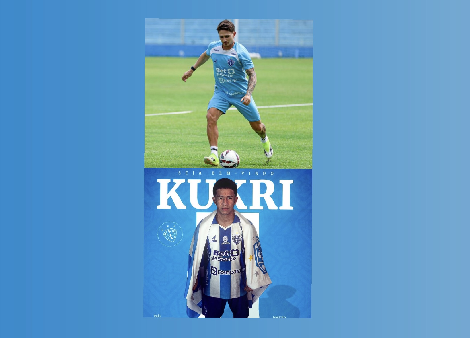 Jogadores Renan Castro e Kukri