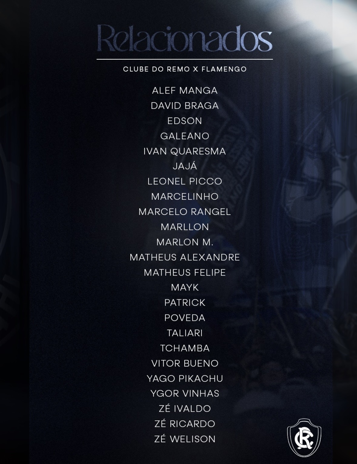 Lista de relacionados do Clube do Remo -