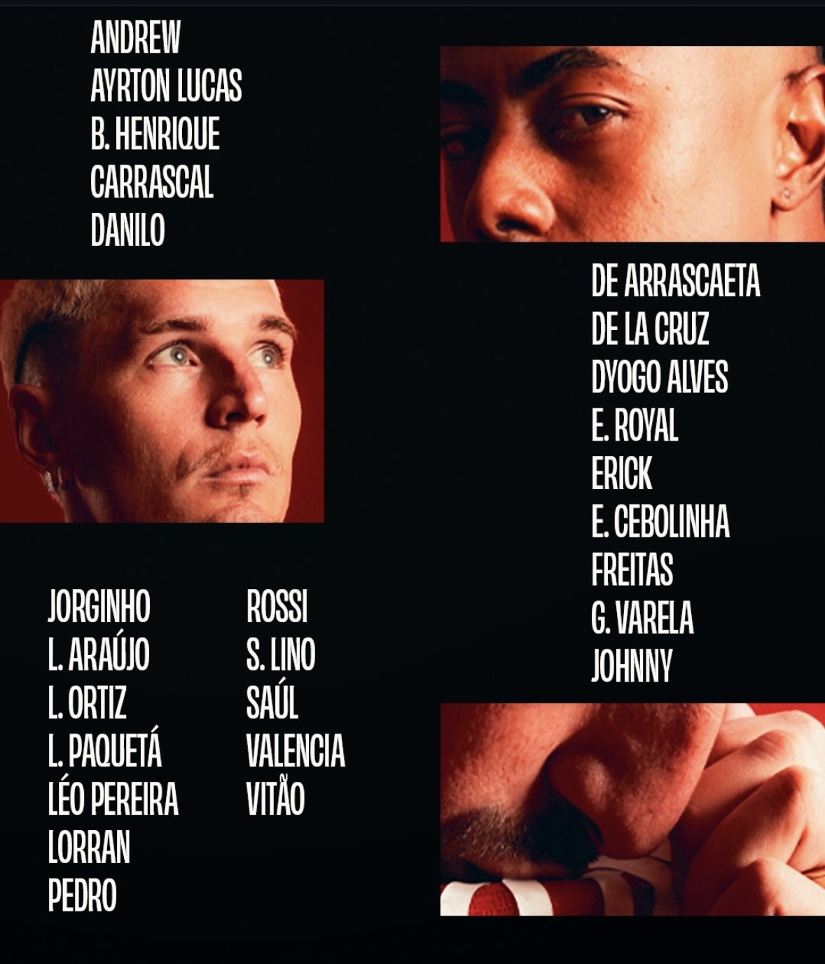 Lista de relacionados do Flamengo -